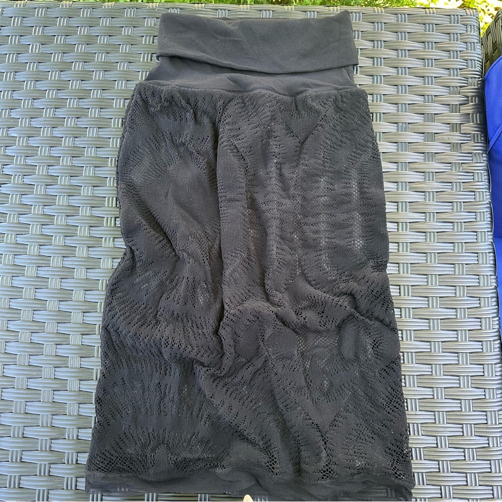 Fuzzi size M black mesh skirt, new no tags